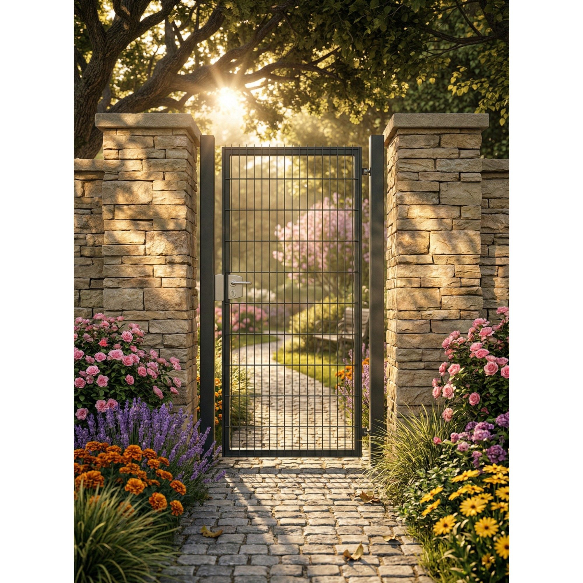 Bránka EGIDIA antracit 2D s prísluš. 1200x1830 mm