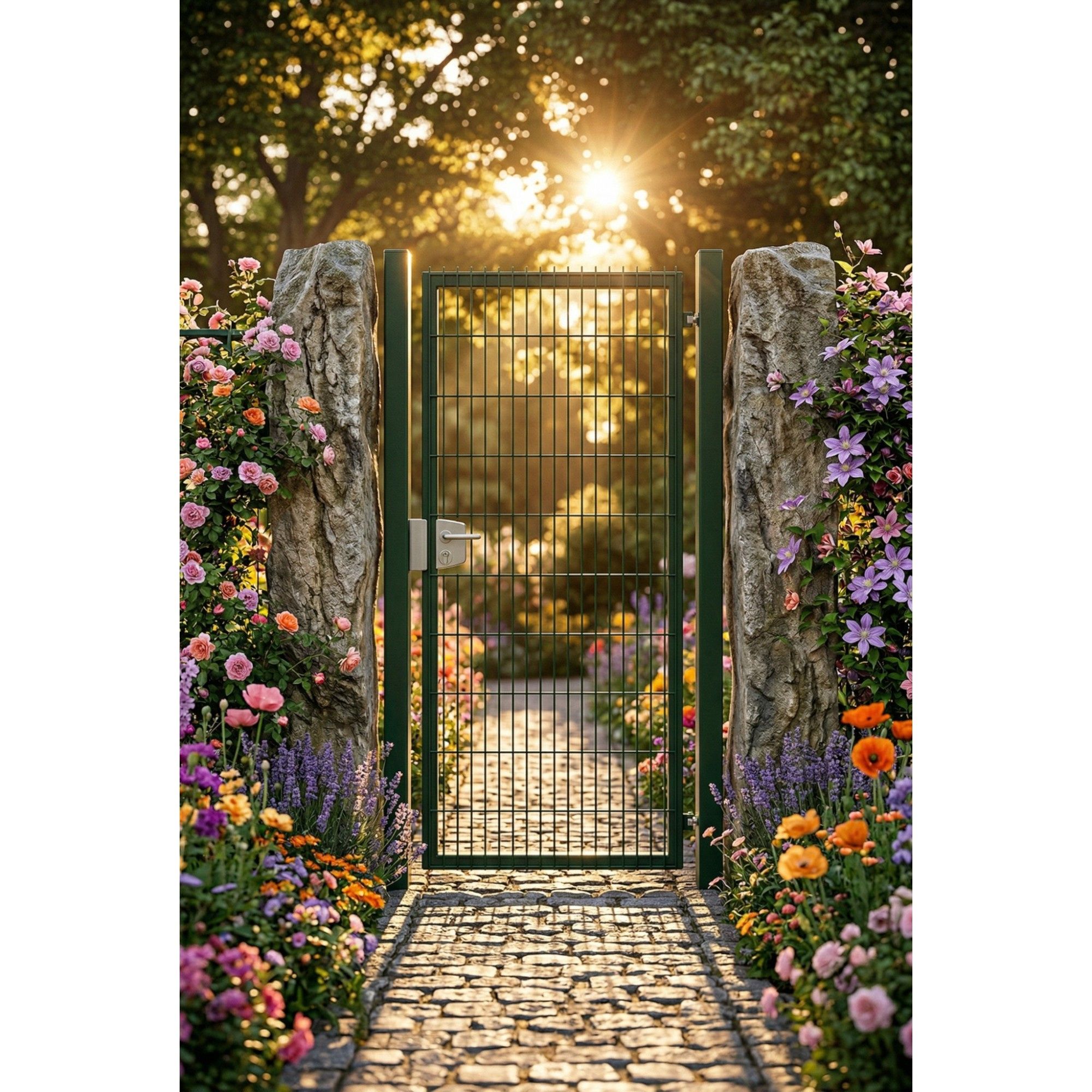 Bránka EGIDIA zelená 2D s prísluš. 1200x1630 mm