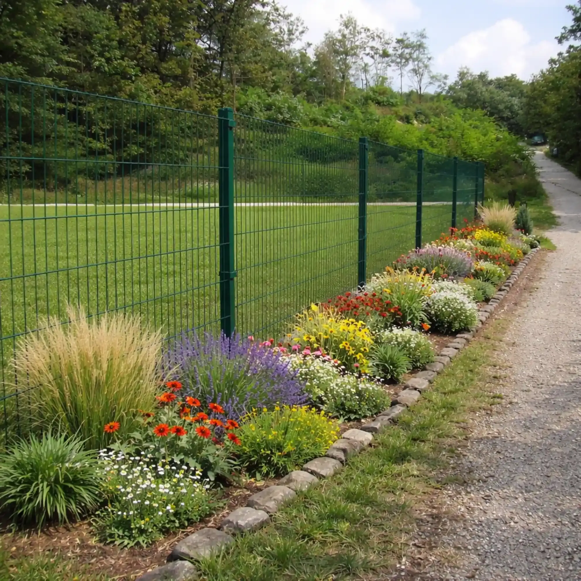 Plotový panel 2D 6/5/6 mm zelený 2500x830 mm