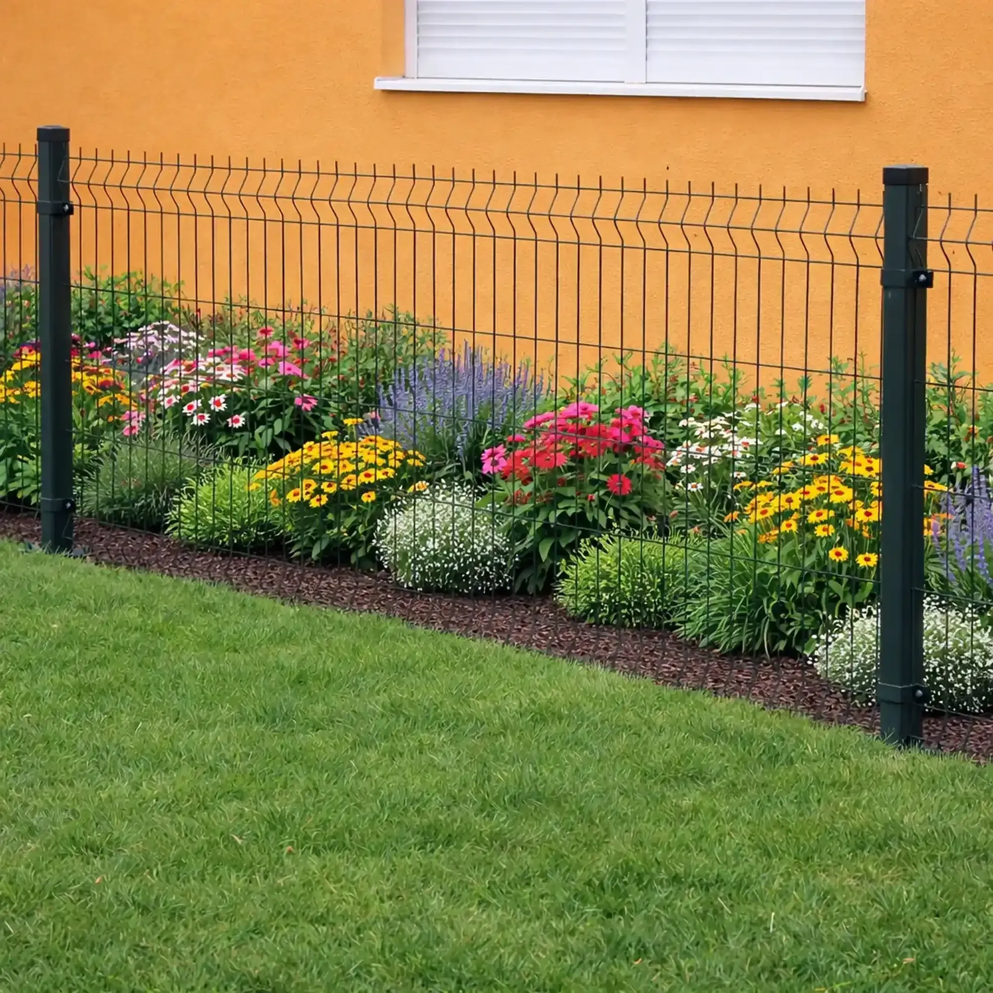 Plotový panel 3D 5 mm antracit 2500x830 mm