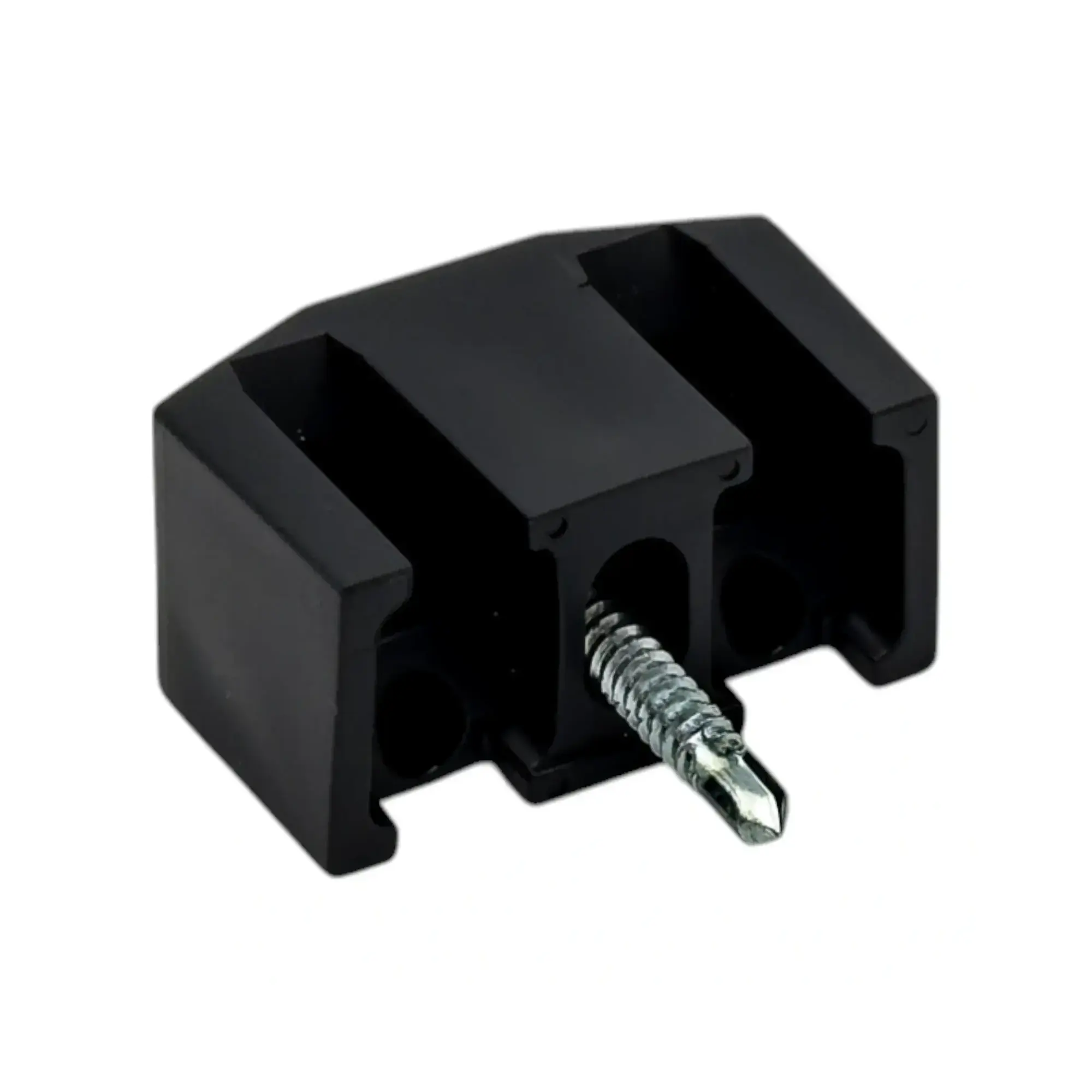 Príchytka plotových panelov 3D polyamidová - čierna + tex