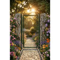 Bránka EGIDIA zelená 2D s prísluš. 1200x1430 mm