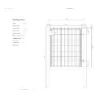Bránka EGIDIA zelená 2D s prísluš. 1200x1430 mm