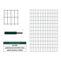 Pletivo E-plast zelené 50x100x2.2x2000 mm