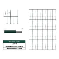 Pletivo H-plast zelené 50x100x2.5x1200 mm