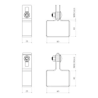 Príchytka panela 40x60, ZN koncová