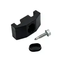 Príchytka plotových panelov 2D 8/6/8mm  polyamidová - čierna + tex