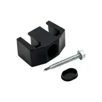 Príchytka plotových panelov 3D polyamidová - čierna + tex