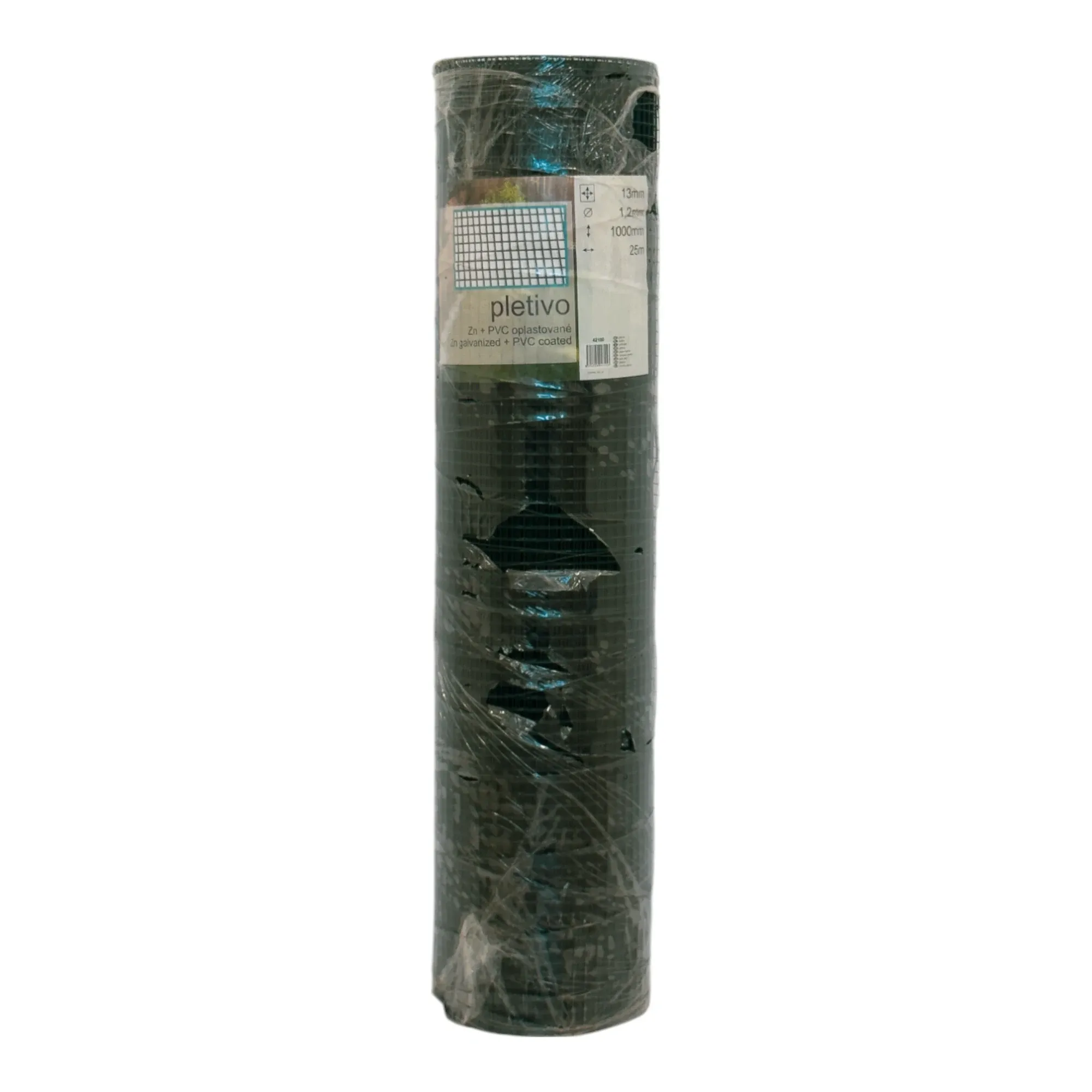 Zvárané pletivo Petnet zelené 13x13/1.2mm/1m